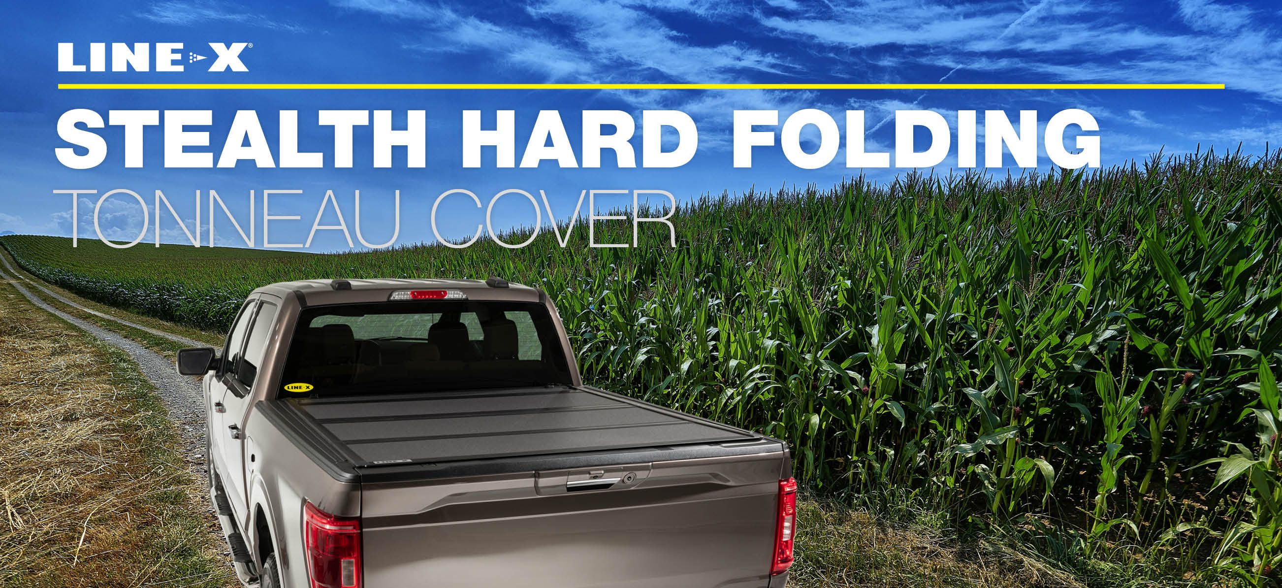 Line X Stealth Hard Folding Tonneau Cover Linexcom Banner